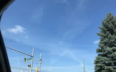 Over Greater Sudbury, Ontario, Canada, 12 August 2024