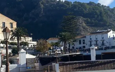 Frigiliana-Spain: beautiful village with fake & poisonous clouds