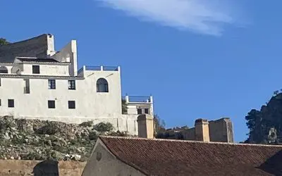 Frigiliana: fake cloud during a beautiful sunny day