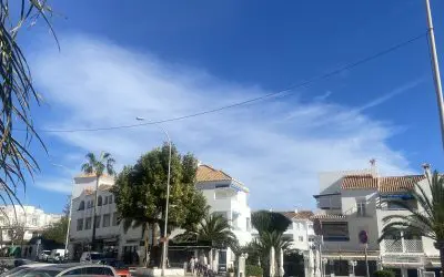 Nerja-Spain: beautiful day with a beautiful fake cloud