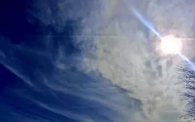 Arizona. Skies blotted out by chemtrail planes. Too many to count. Expose the pilots and follow the money.