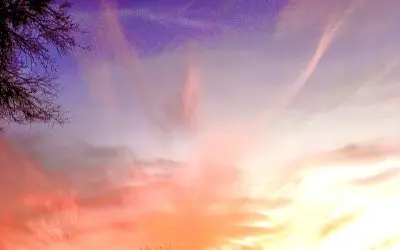 Chemtrails sunset in Casa Grande Arizona.