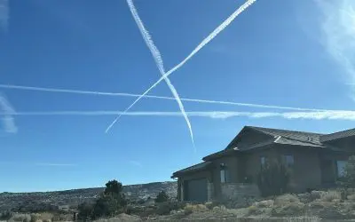 X marks the spot over my driveway.