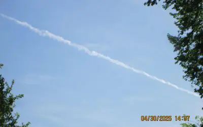 CHEMTRAILS FROM MY FRONT PORCH.