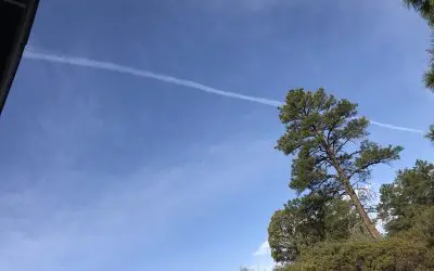 Dewey Arizona –  Another Day Of Early AM Chemtrails Spreading Into A Gray Dome!