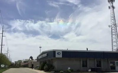 Blue Green Yellow Chemtrail