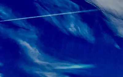 Picture does not do justice, unreal sight. The sky over Eloy Arizona momentarily turned aqua green because of all the chemicals they are spraying today.