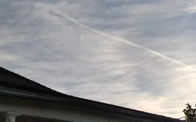 Cache Valley, Utah, Sept.10 2025 at 7″30 am MT More Chemtrails and Chem clouds