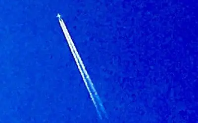 Department of War Jets spraying chemicals over Arizona again.
