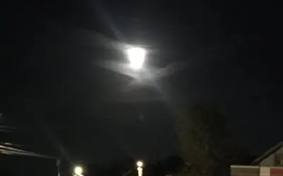 Spraying the night sky!