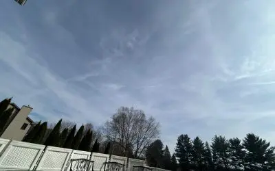 Chem trails over my house