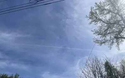 Clear blue skies then tic tac toe