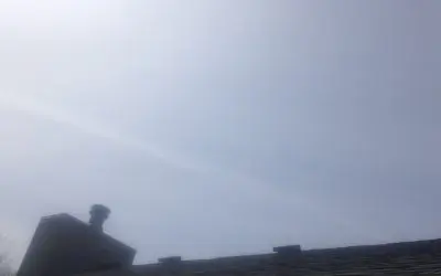 Minnesota, April 7, Hazy Silver Sky