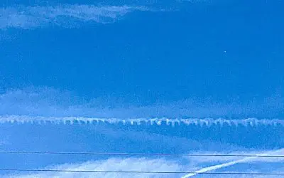 Pinal County Arizona on Good Friday April 3 2026. The government is spraying us constantly.