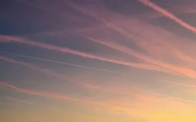 Sunset over Belgrade, Serbia