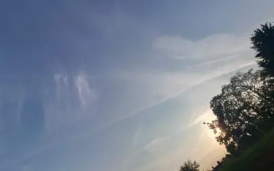Vapour trail or condensation trail? Lol