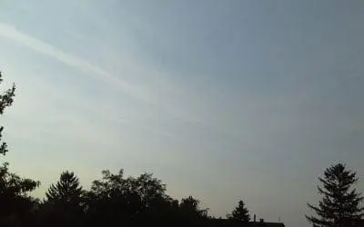 Blurry Morning Sky over Serbia, SE Europe