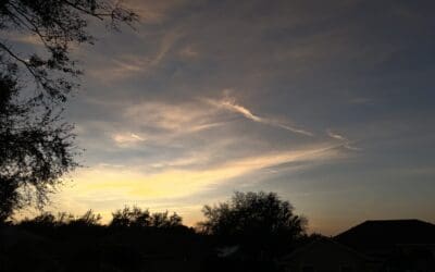 Chemtrail sunset