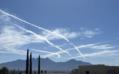 Death Spray Over Santa Rita Mountains Green Valley, AZ