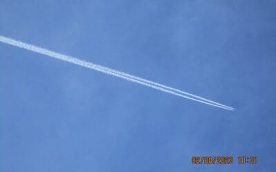 Blue skies whitened Fairfax, VA (Wash DC area) Feb 2023