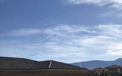 Was a clear day in Mesquite, NV…until the Govt. started spraying…..