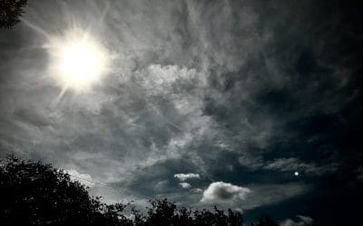 Chemtrail soaked morning skies of Saint Petersburg Florida