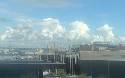 Thank God we also have natural clouds floating around in Amsterdam today