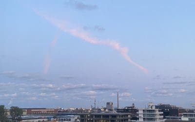 Amsterdam: suspicious looking cloud this early in the morning (around 0700 hours CEST)