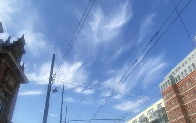 Fake clouds this morning in the Hague (Netherlands)