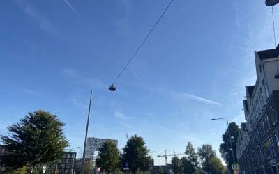 Amsterdam: 5 planes pulling trails at the same time; 4 on first picture, 5th on second photo